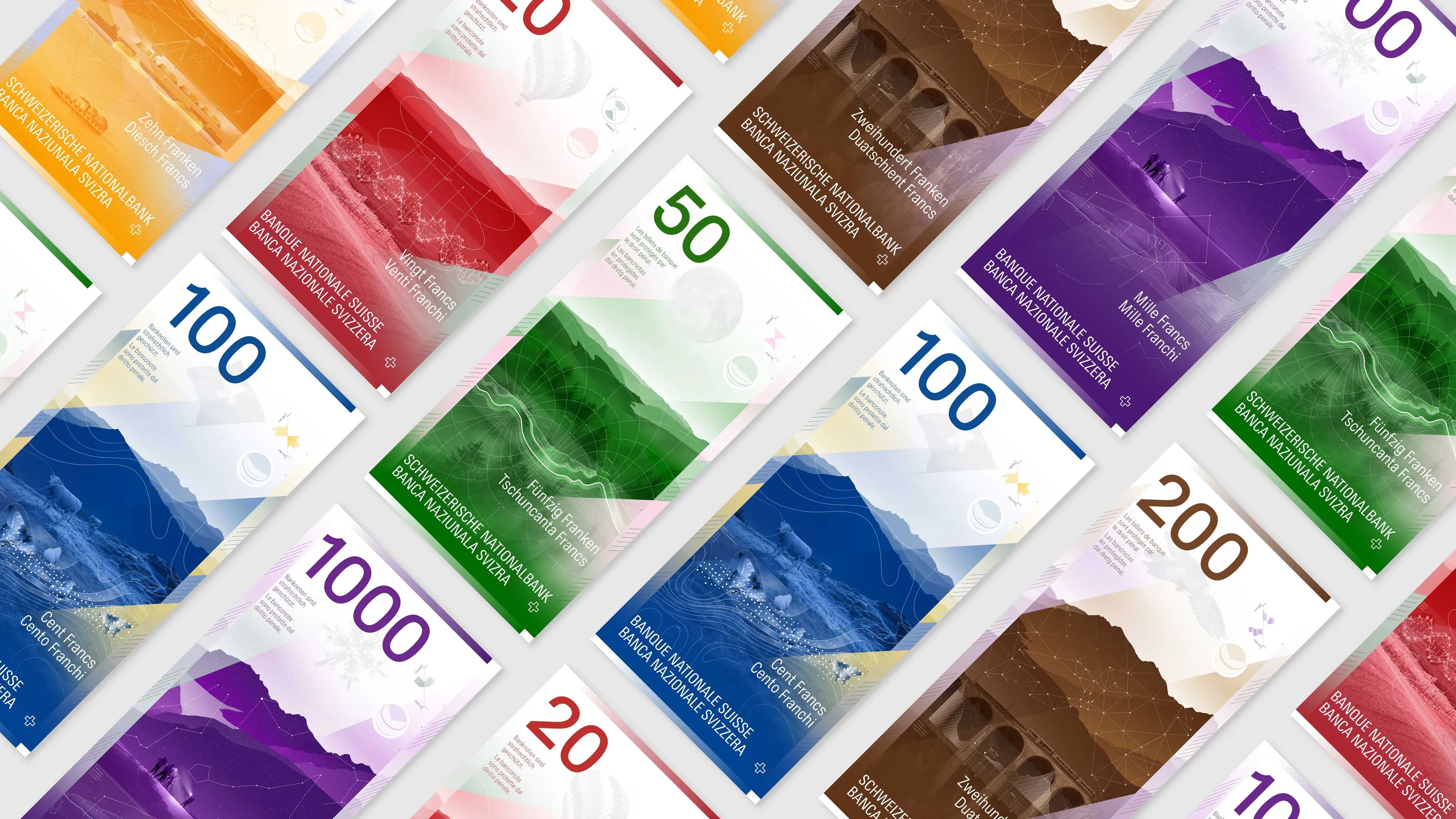 Zusammenstellung Banknotenserie 